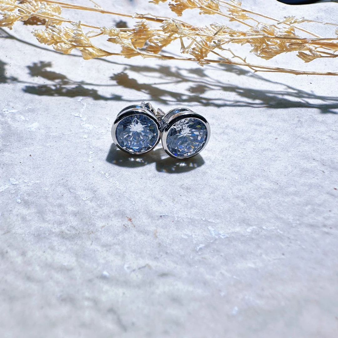 白耳钉圆款高货——————