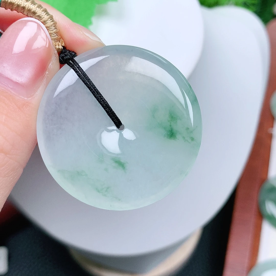 翡翠未镶嵌颈饰平安37-5.7