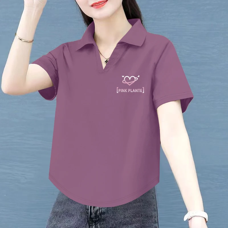 冰瓷棉t恤短袖夏季新款宽松显瘦洋气百搭韩版打底衫中年女士