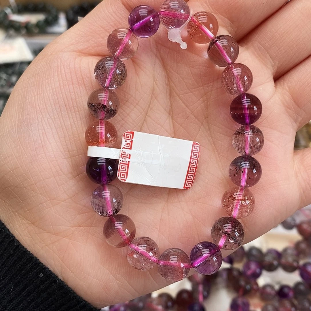 未镶嵌手链水晶超七 9m+ 放漏