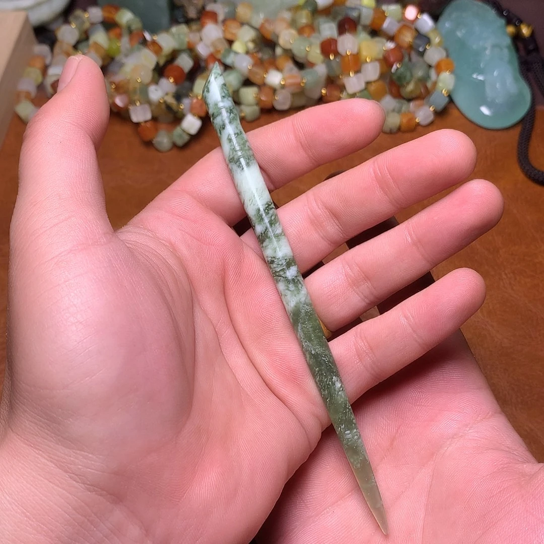 未镶嵌岫玉岫玉发簪