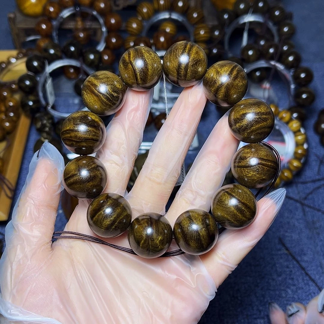 手串/手链楠木（金丝楠）2.0阴沉闪电碳化料