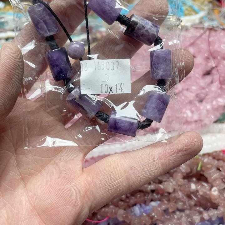 玛瑙/玉髓合金珠宝半成品一条紫水晶手串