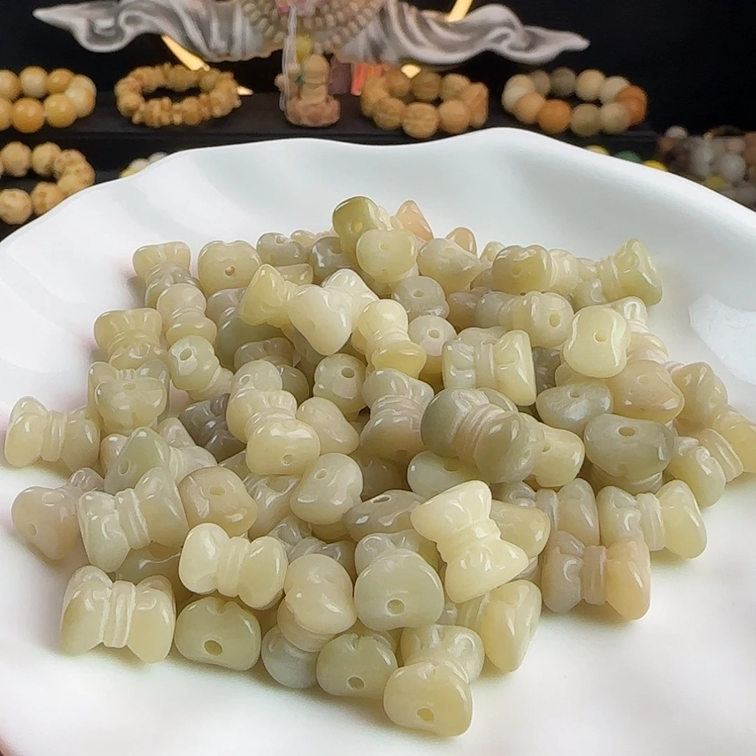 手串菩提根/象牙果卡12奶绿蝴蝶结20颗卡牌➕10颗