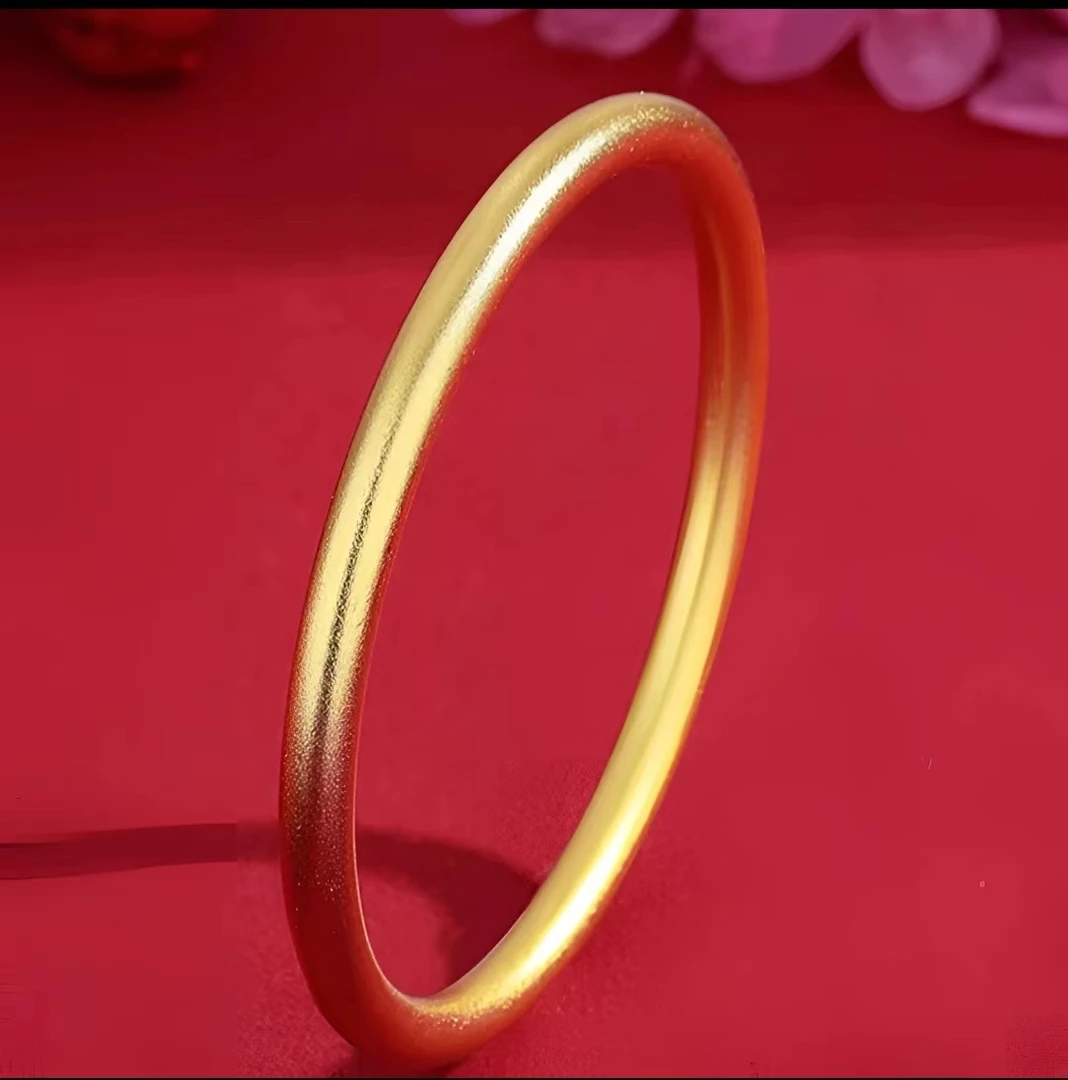 合金手镯 2025新款【古法传承素圈手镯】女款时尚古法传承