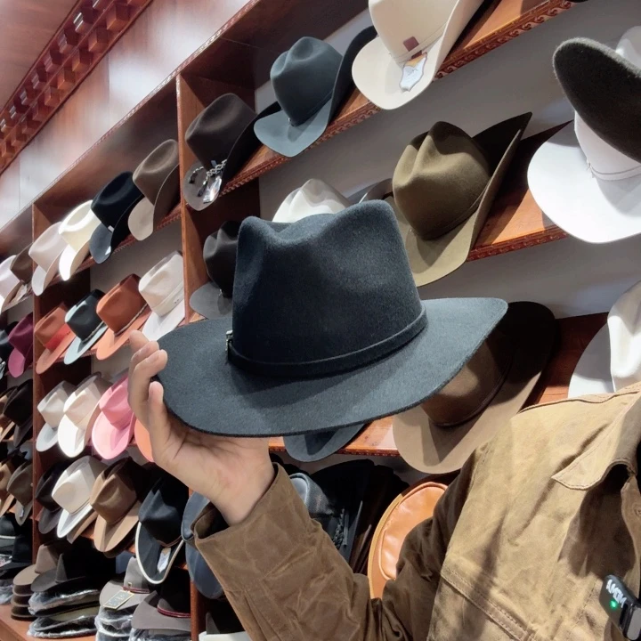 山羊绒头层牛皮革小孩子405款式咖啡色