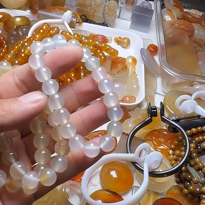 玛瑙/玉髓项链未镶嵌0027