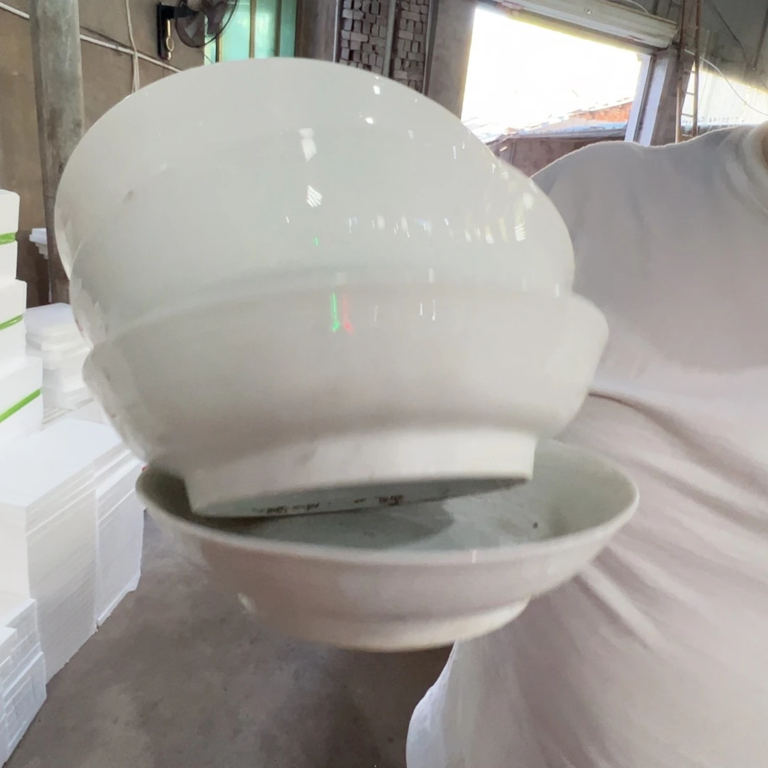 瓷片景德镇陶瓷小足8寸窝盘4只