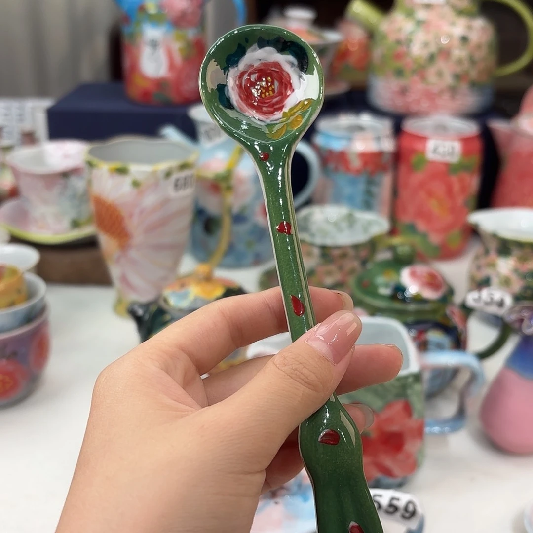 景德镇手绘高温釉下彩陶瓷茶具