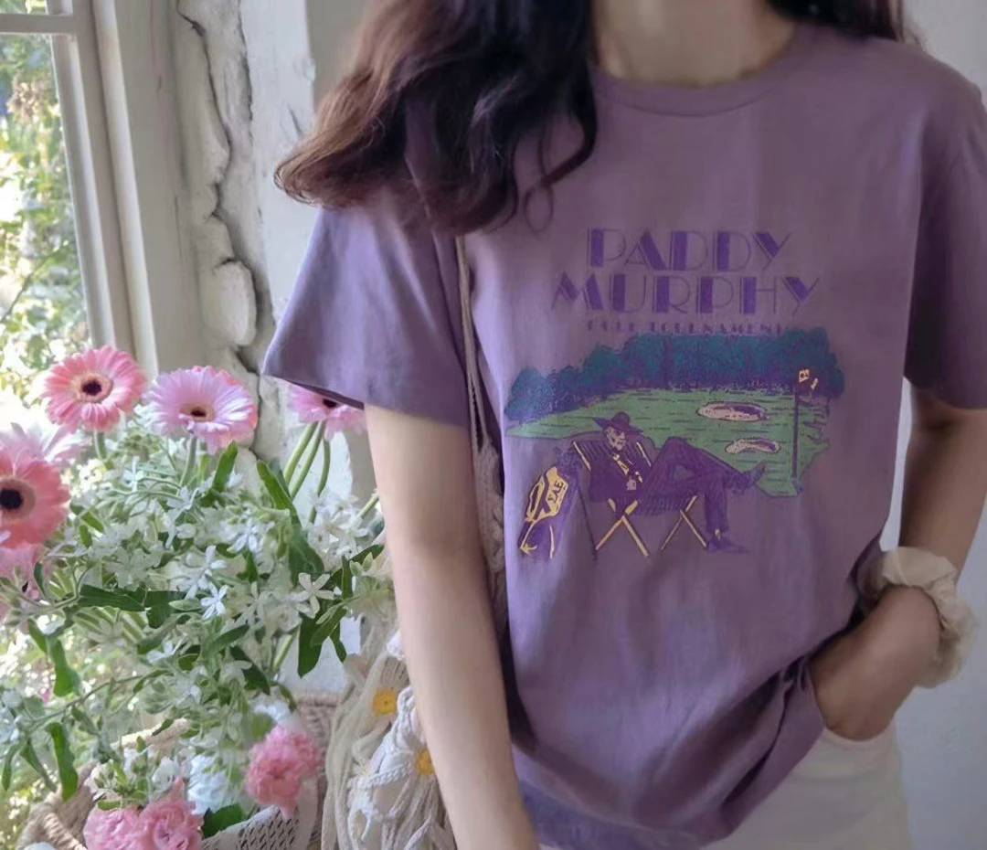 【A2在韩国】东大门女士圆领字母短袖T恤百搭夏季《NO退NO换》