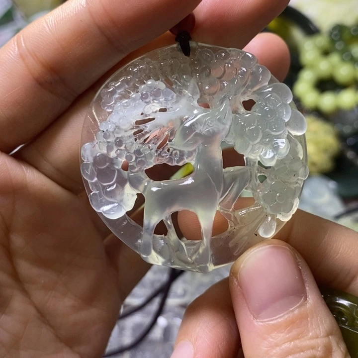 岫玉岫玉挂件未镶嵌