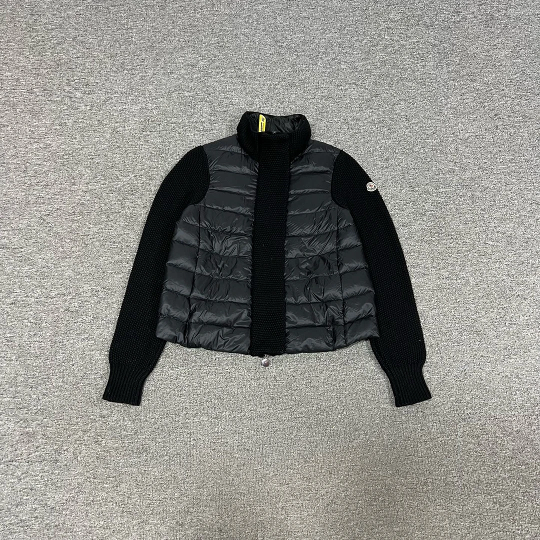 99新 AMIPARIS 蒙口 针织拼接羽绒外套