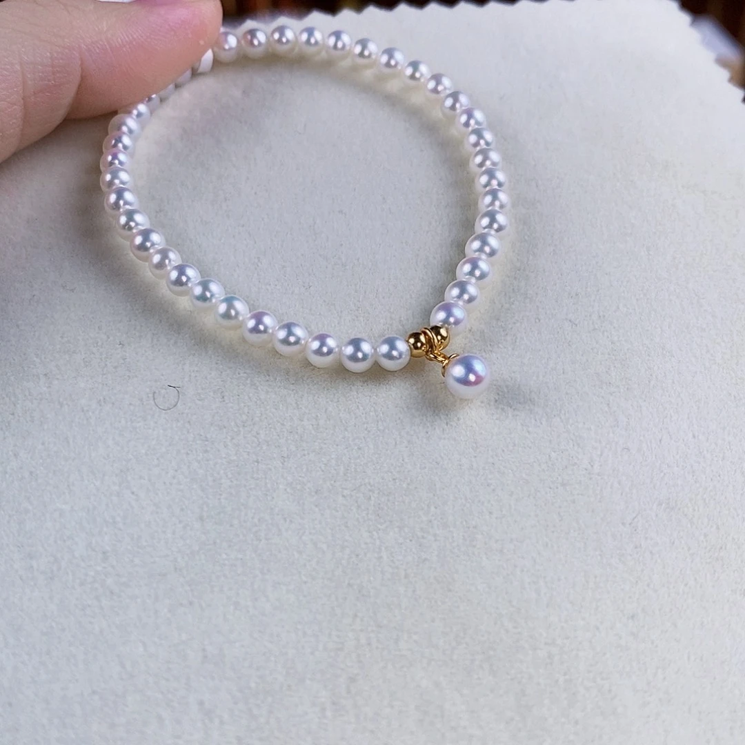 淡水珍珠手绳银S925镶嵌