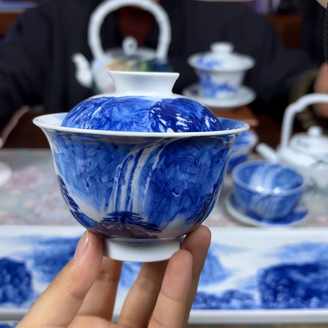 国一王老师手绘山水