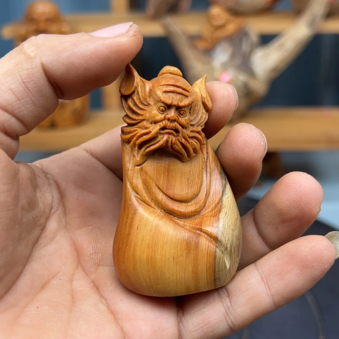 木爱**远崖柏木摆件手把件