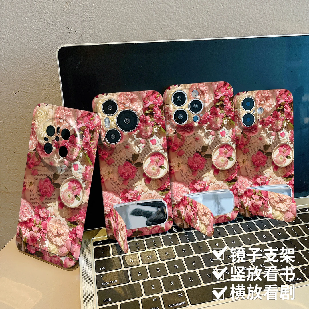 花适用苹果菲林手机壳华为vivo小米oppo荣耀全包防摔保护
