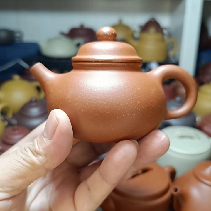 紫砂茶盘原矿黄降坡容天200cc半手工