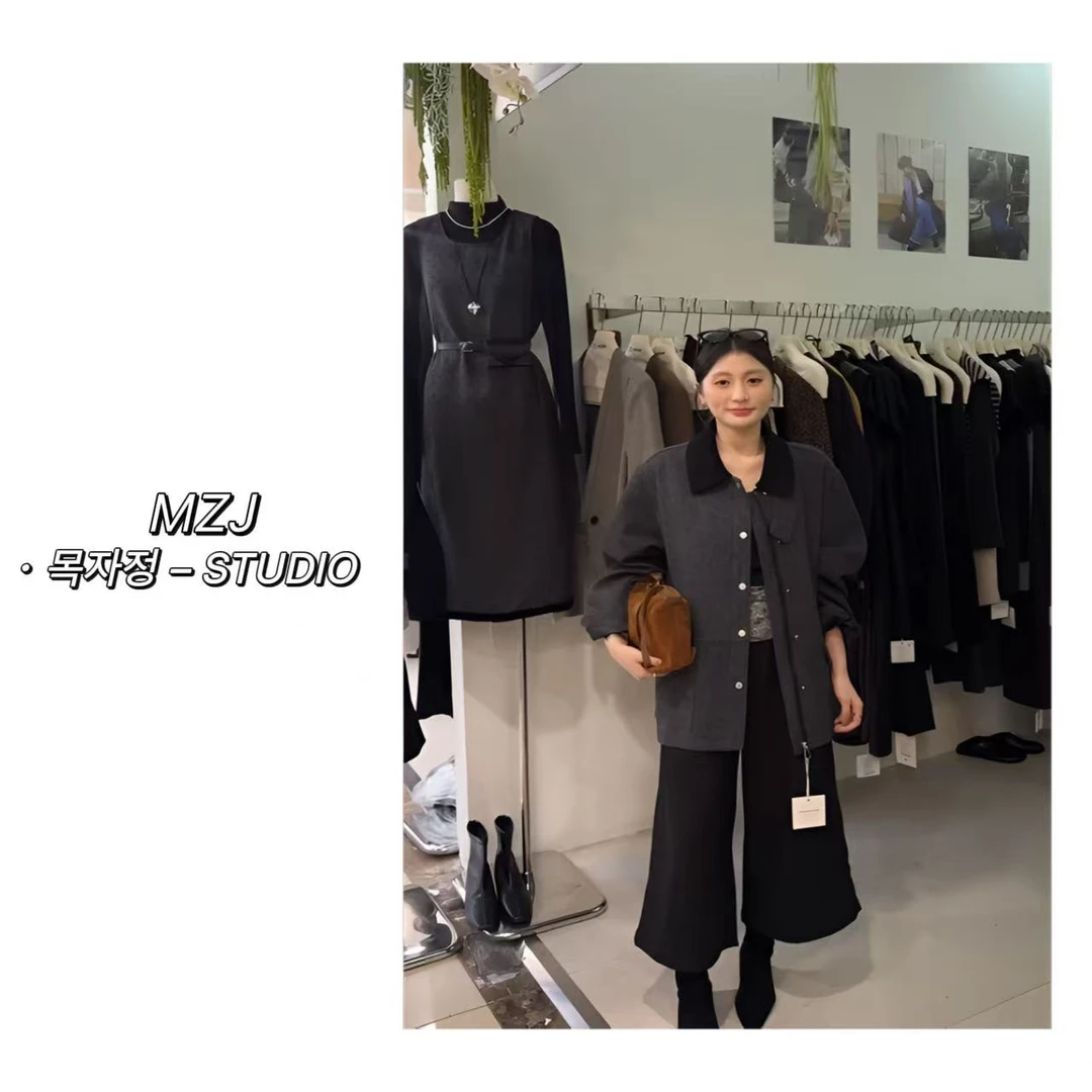木子静-「秀场解析」很开心遇到一件韩系撞色休闲百搭时尚外套-8917