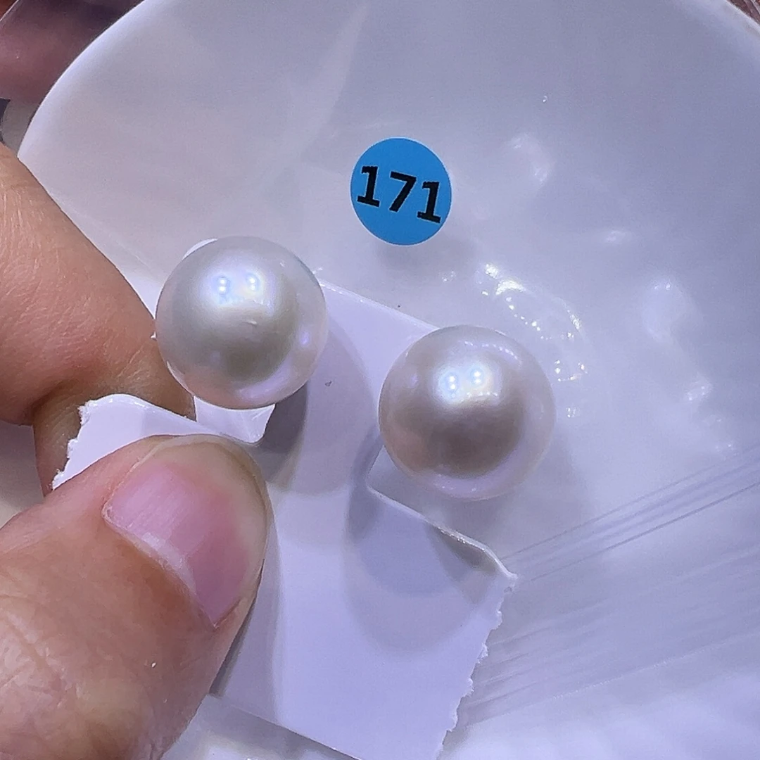 银S925镶嵌淡水珍珠耳饰