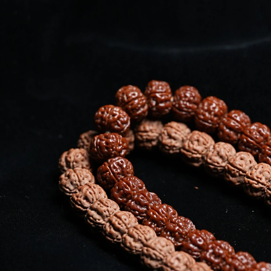 双龙纹老树王小金刚菩提子手串勿里达小金刚单圈文玩手持