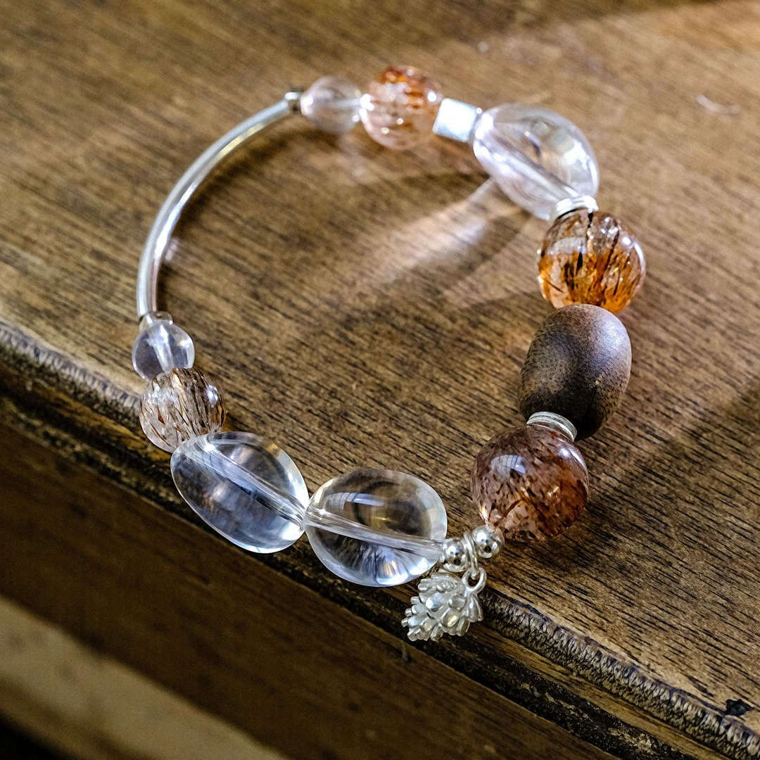 非金属木质手链 全净透体白水（多样性发其一）定制