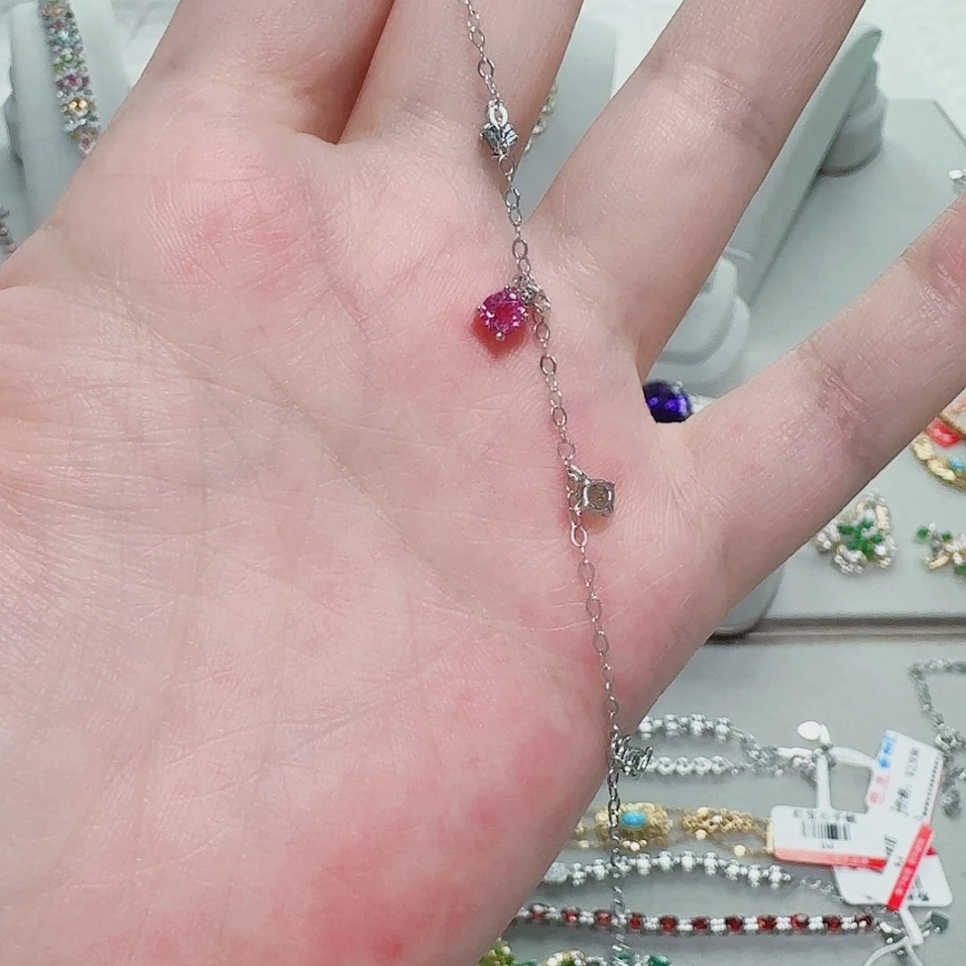 合成立方氧化锆925银手链