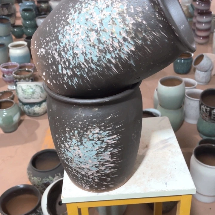 茶宠紫砂口径20高度25两只小瑕疵