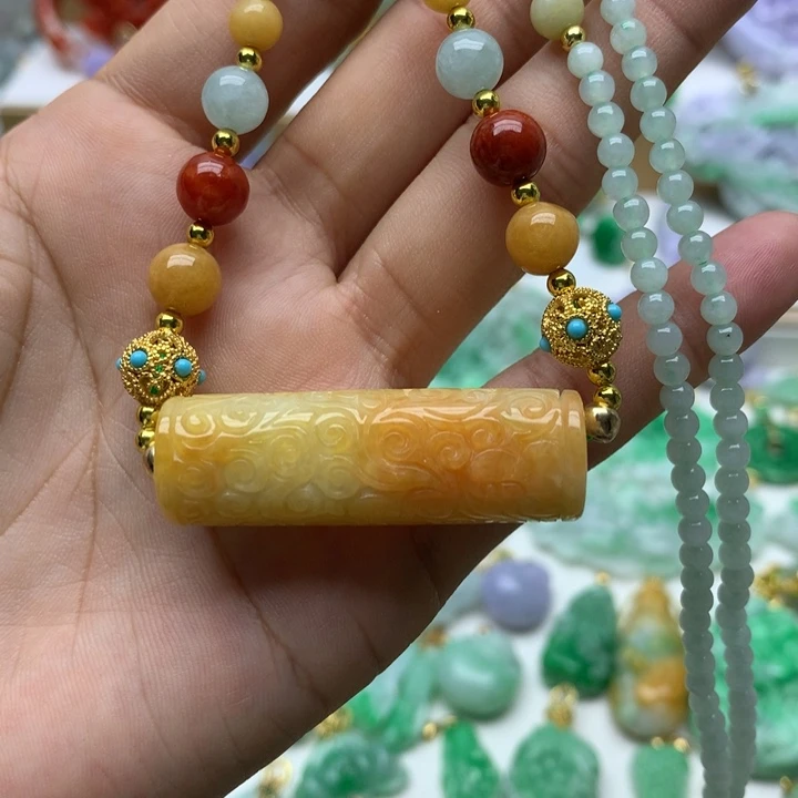 颈饰未镶嵌翡翠翡翠