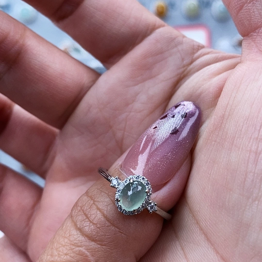 奈***道翡翠未镶嵌戒指缅甸