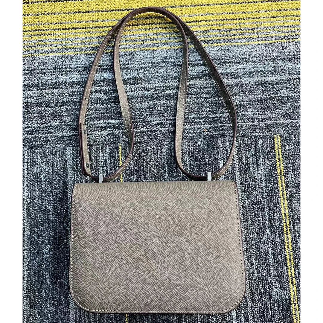 TOLEX2025新款手工K时尚百搭女包灰色银扣