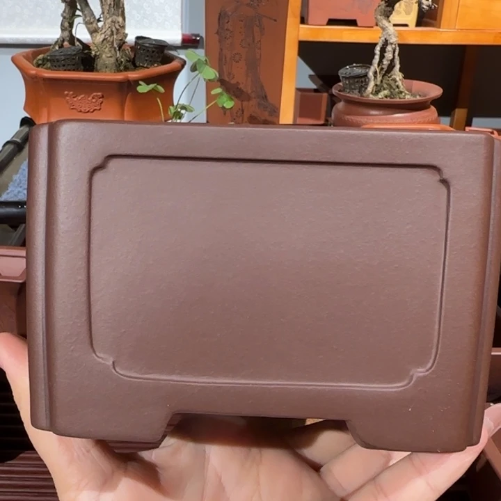 ****风紫砂花盆半手工制作