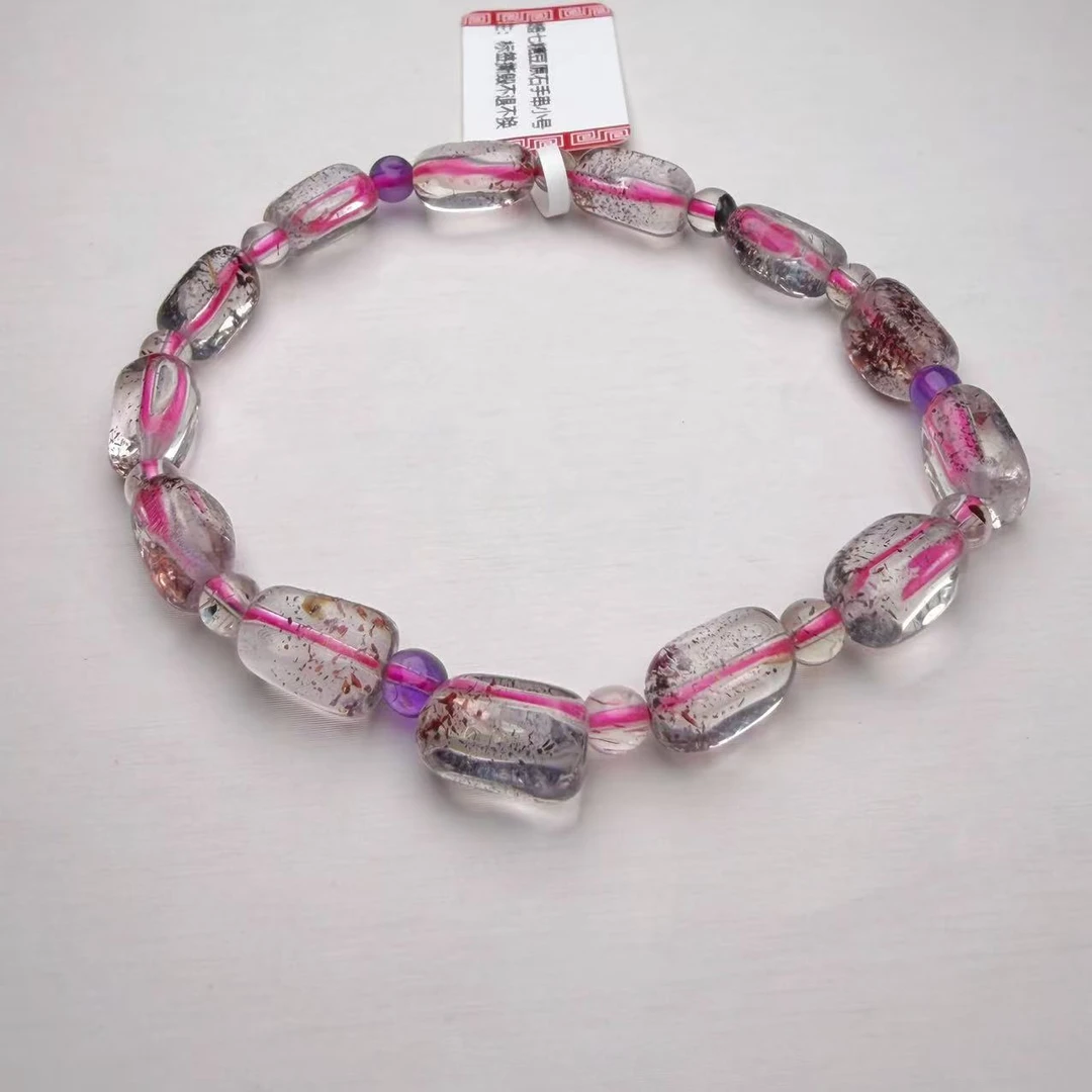 超七糖豆原石手串（多样性发一）天然杂裂矿点，完美主义慎拍