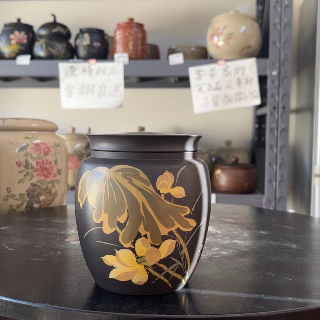 红泥哑光存茶罐醒茶罐61