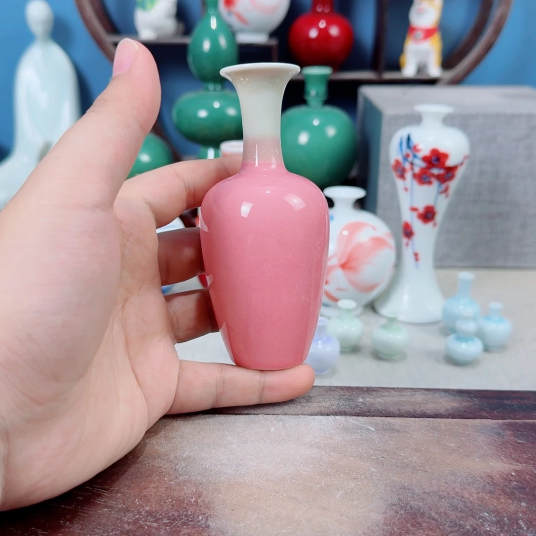 陶瓷手工小花器摆件
