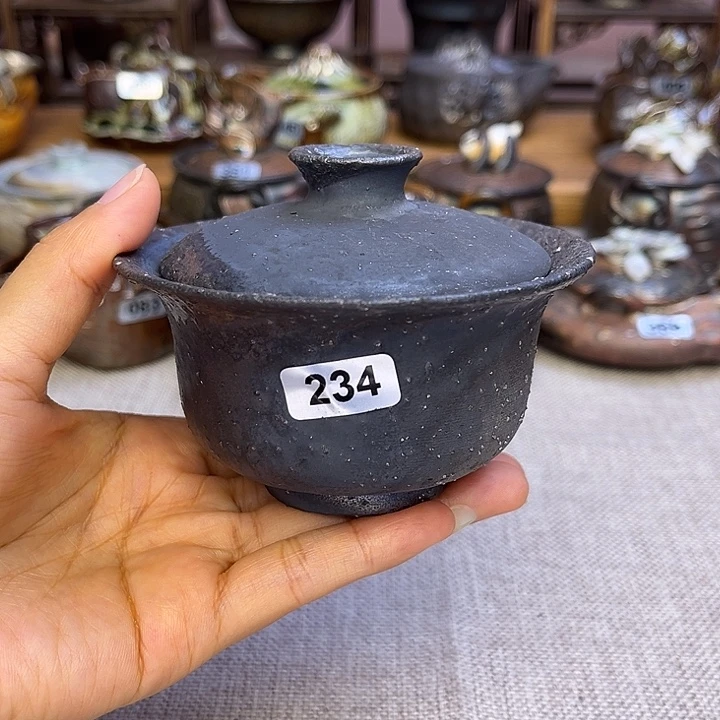 裸柴烧陶瓷手工茶器