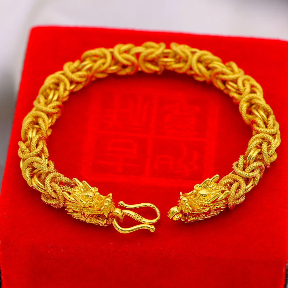 合金手链 缅甸饰品金手链潮流霸气素款