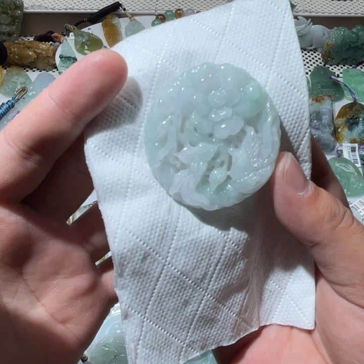 翡翠项链未镶嵌天然