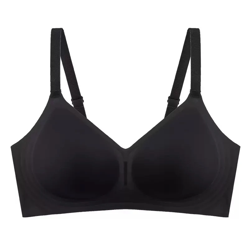 女士性感无痕裸感聚拢收副乳软支撑透气文胸罩舒适