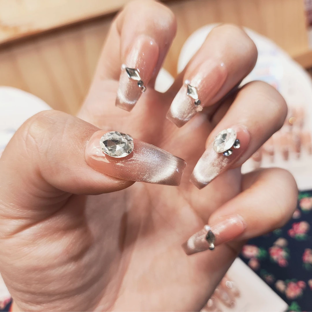 【五单包邮】手工穿戴甲默认微瑕no退no换 猫眼穿戴式秋冬1-18