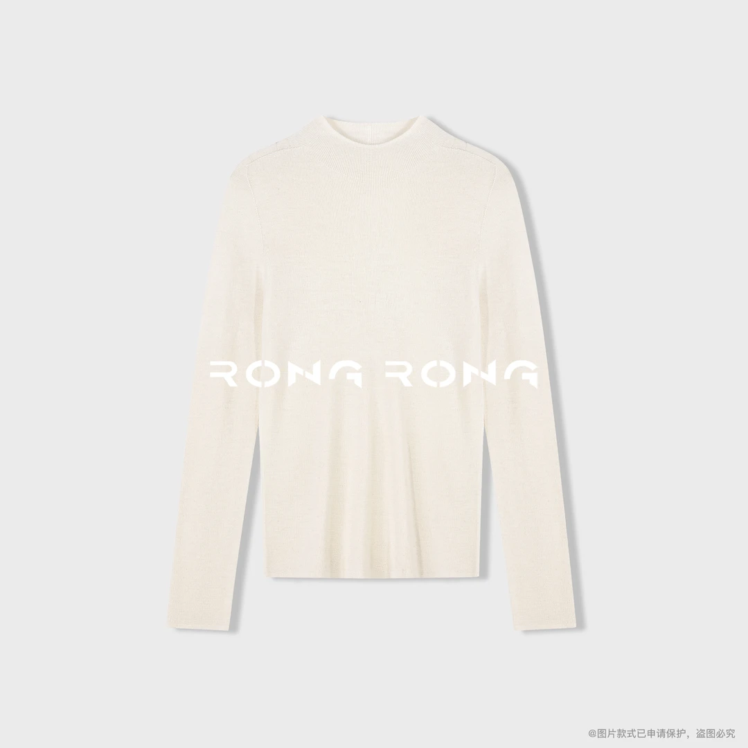溶溶【2.0 升级版可机洗扬子纱】RONGRONG 绵羊毛恒温羊毛衫QY85501