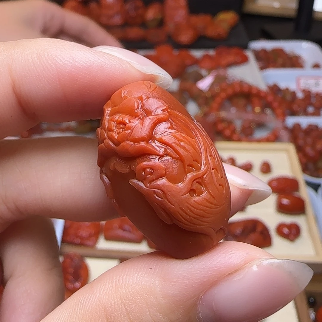 南红玛瑙未镶嵌吊坠(不含链)