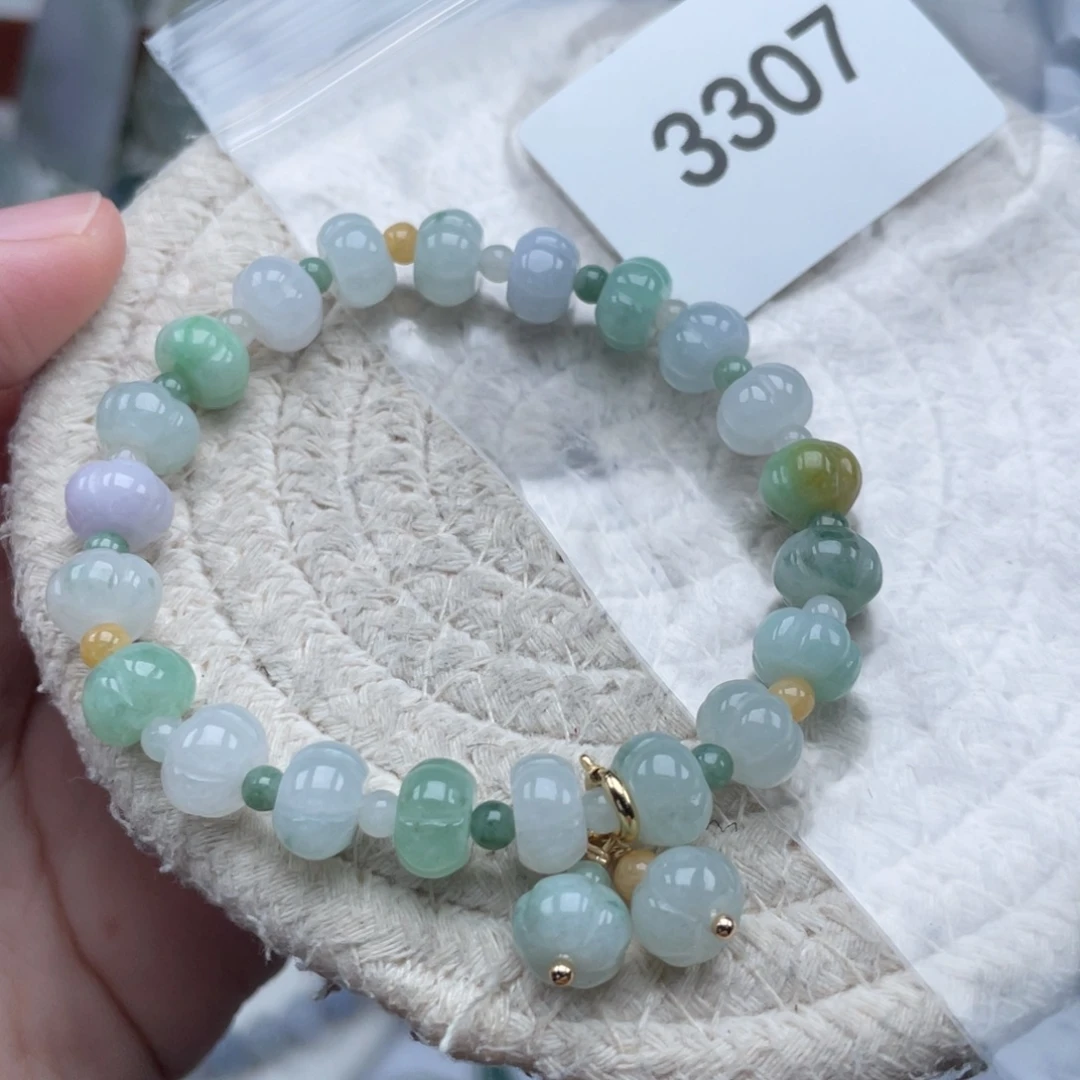 翡翠未镶嵌颈饰天然A货缅甸翡翠8.8mm