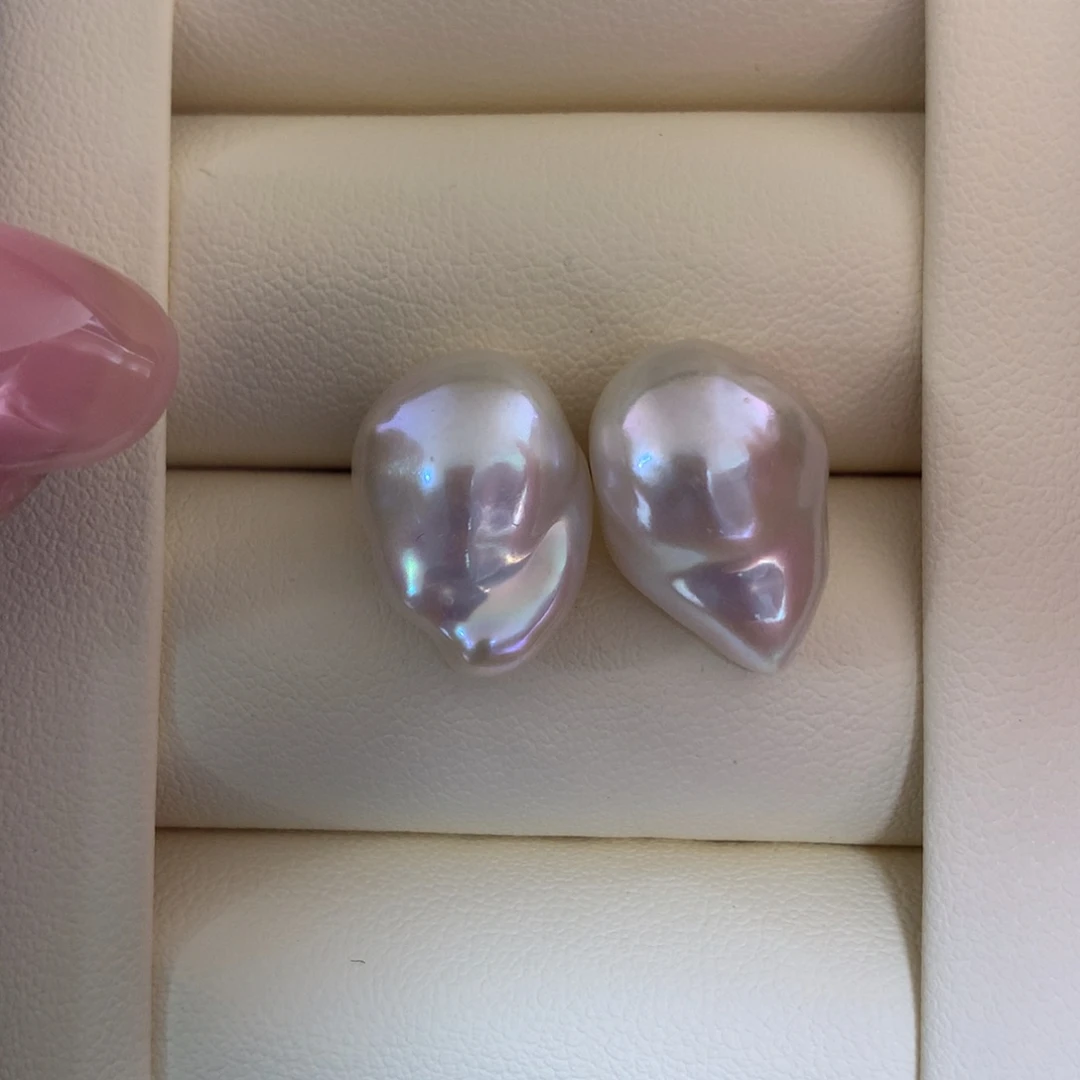 银S925镶嵌淡水珍珠耳饰