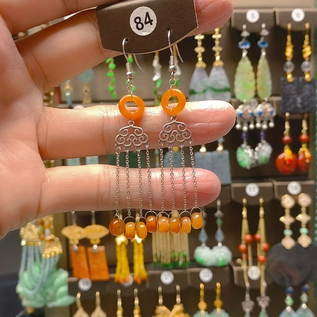 未镶嵌翡翠耳饰翡翠