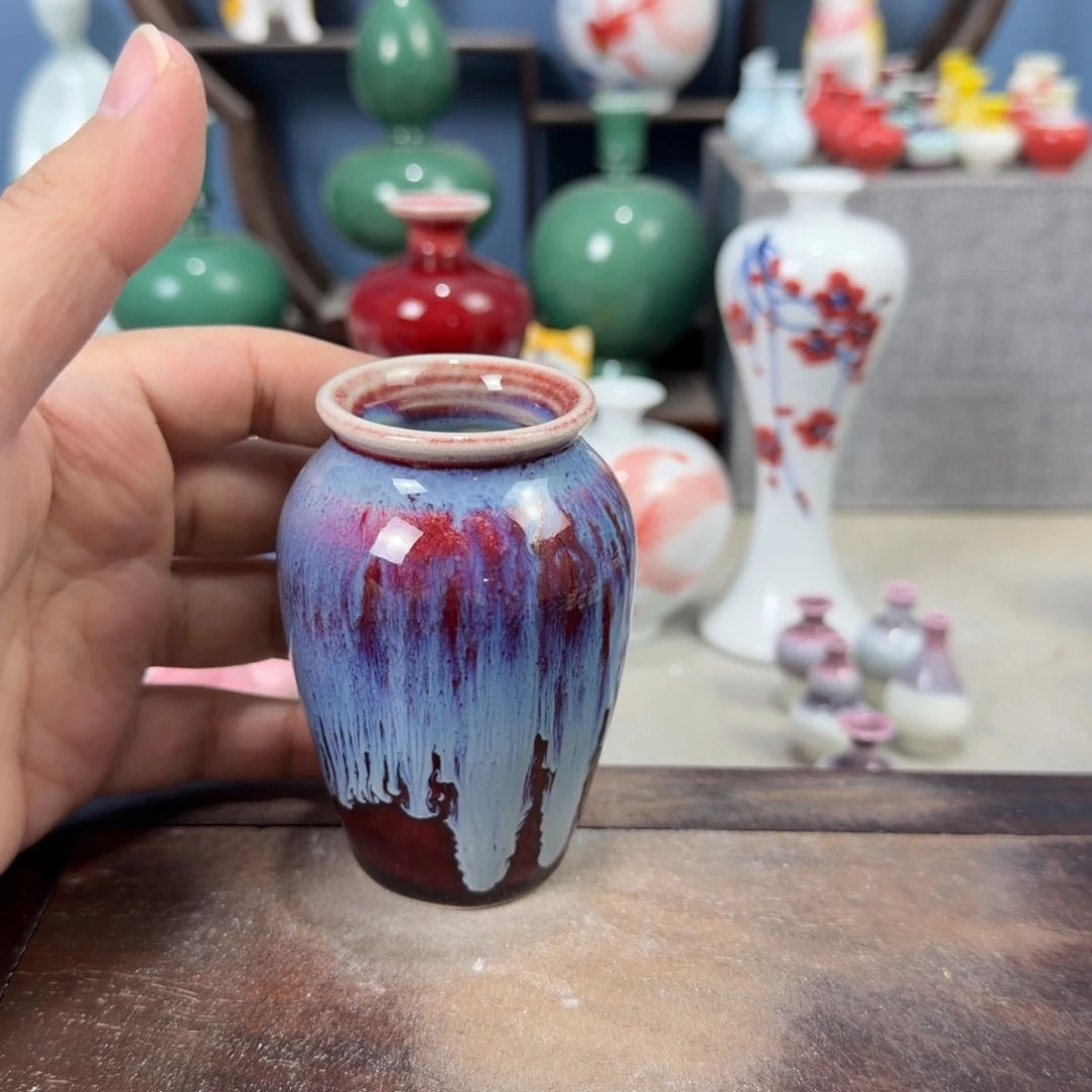 陶瓷手工小花器摆件