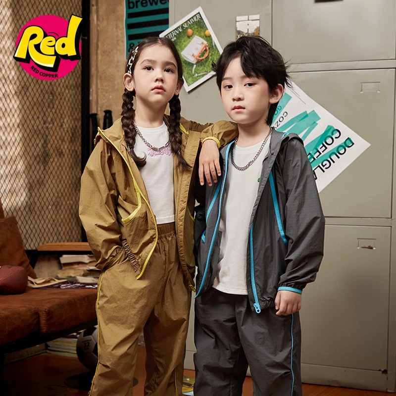 redcopper2025春夏新款儿童防晒短裤防晒套装CH251202+CH253202