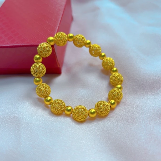 铜合金手链 时尚简约镂空绣球手链278003