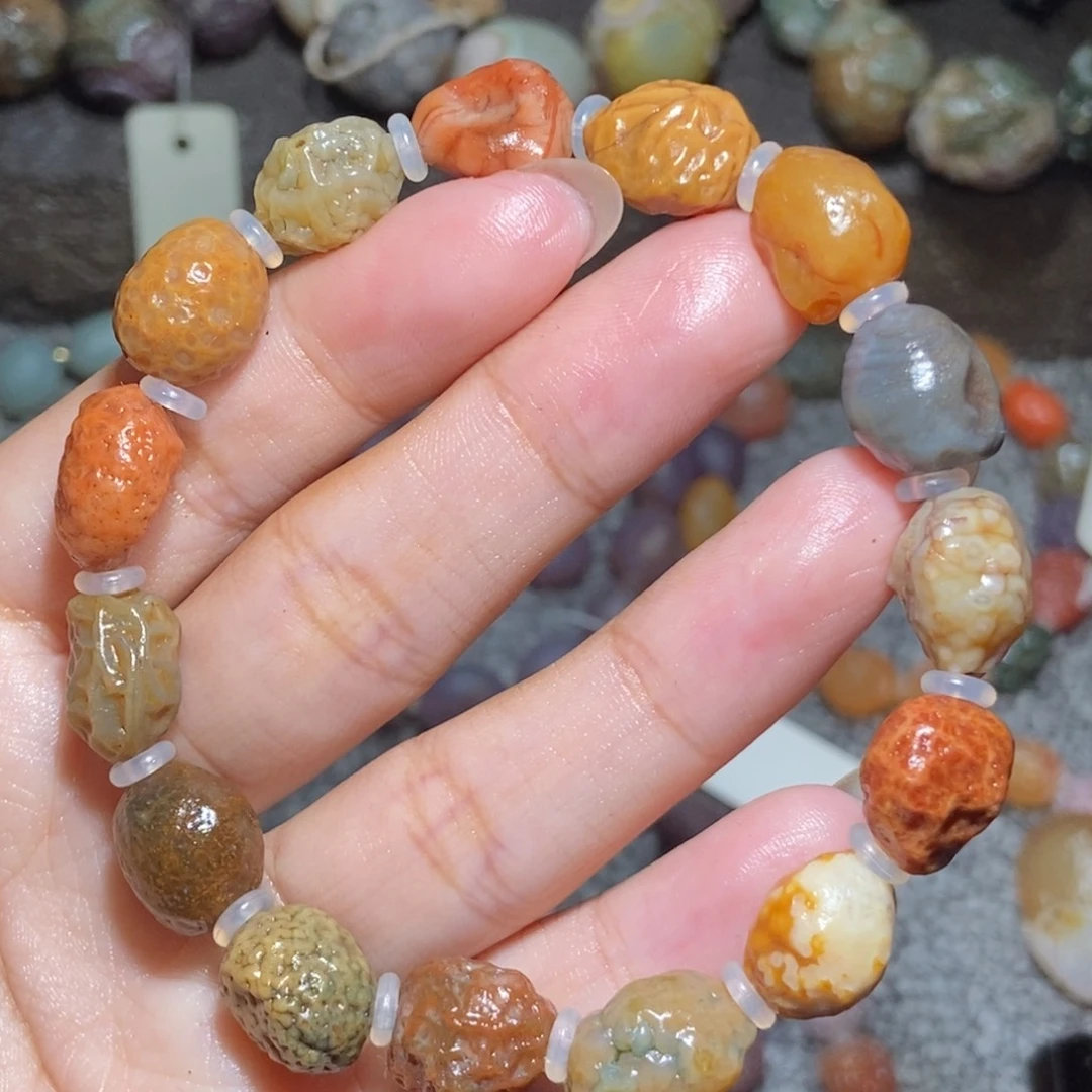 未镶嵌玛瑙/玉髓珠宝半成品