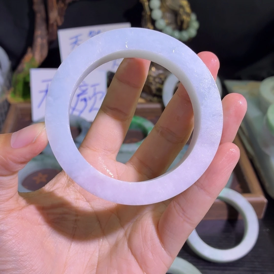 定制翡翠未镶嵌翡翠A货毛胚手镯定制