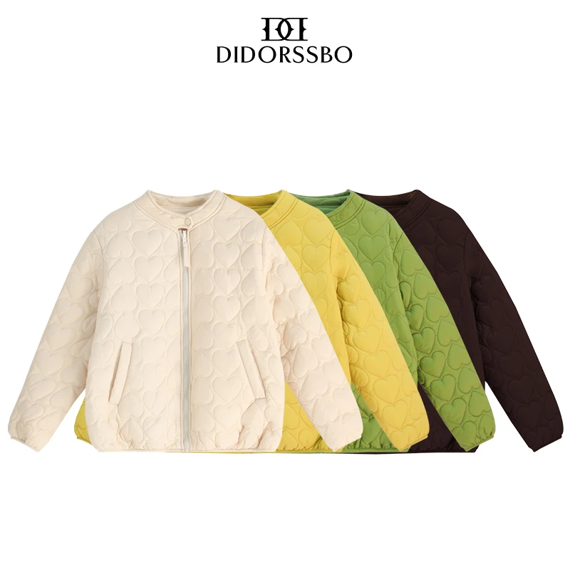 DIDORSSBO冬季韩版菱格时尚潮流宽松加绒防风保暖棉服外套W2576